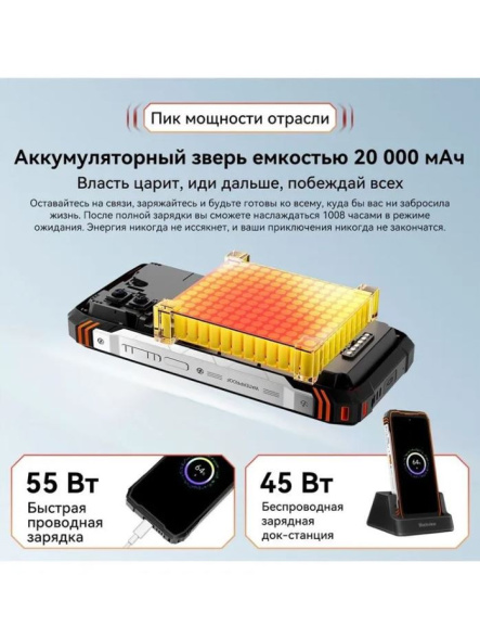 Смартфон Blackview XPLORE 1 Walkie Talkie 16/512Gb Orange