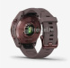 Умные часы Garmin Fenix 7S Sapphire Solar титановый темно-бронзовый с сланцево-серым силиконовым ремешком