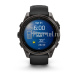 Умные часы Garmin Fenix 8 43mm Amoled Sapphire Carbon Grey DLC Титановый с черным ремешком