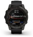 Умные часы Garmin Fenix 7 Sapphire Solar, Титановый черный с черным ремешком