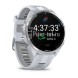 Умные часы Garmin Forerunner 965 белые, титановый безель, с белым ремешком