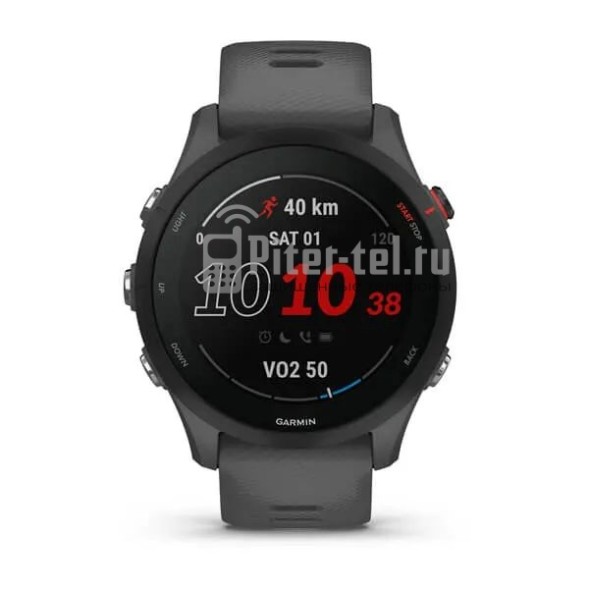 Умные часы Garmin Forerunner 255 с темно-серым ремешком