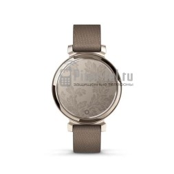 Умные часы Garmin Lily 2 Classic Cream Gold/Coffee Fabric с кофейным ремешком