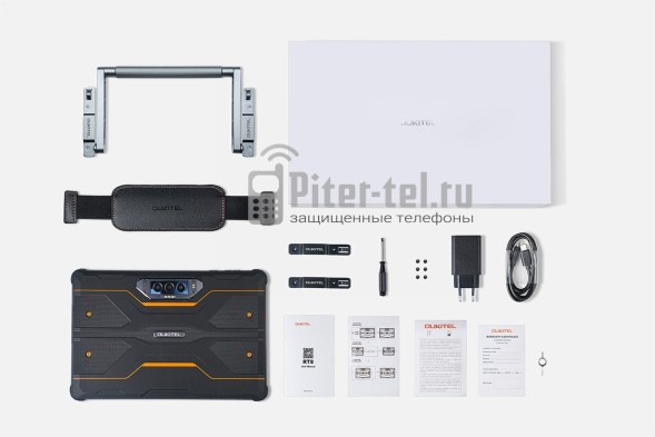 Планшет Oukitel RT8 6+6/256Gb Black с подставкой