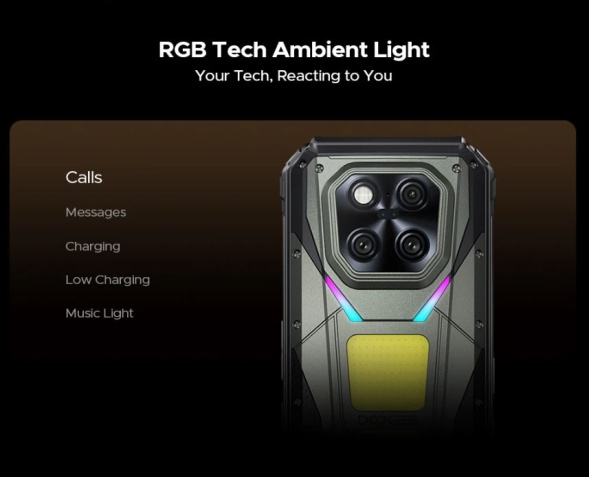 Смартфон Doogee V Max Play Projector 16/512Gb Battle Rust